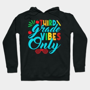 3rd Grade Vibes Teachers Boys Girls Funny Back To School Hoodie